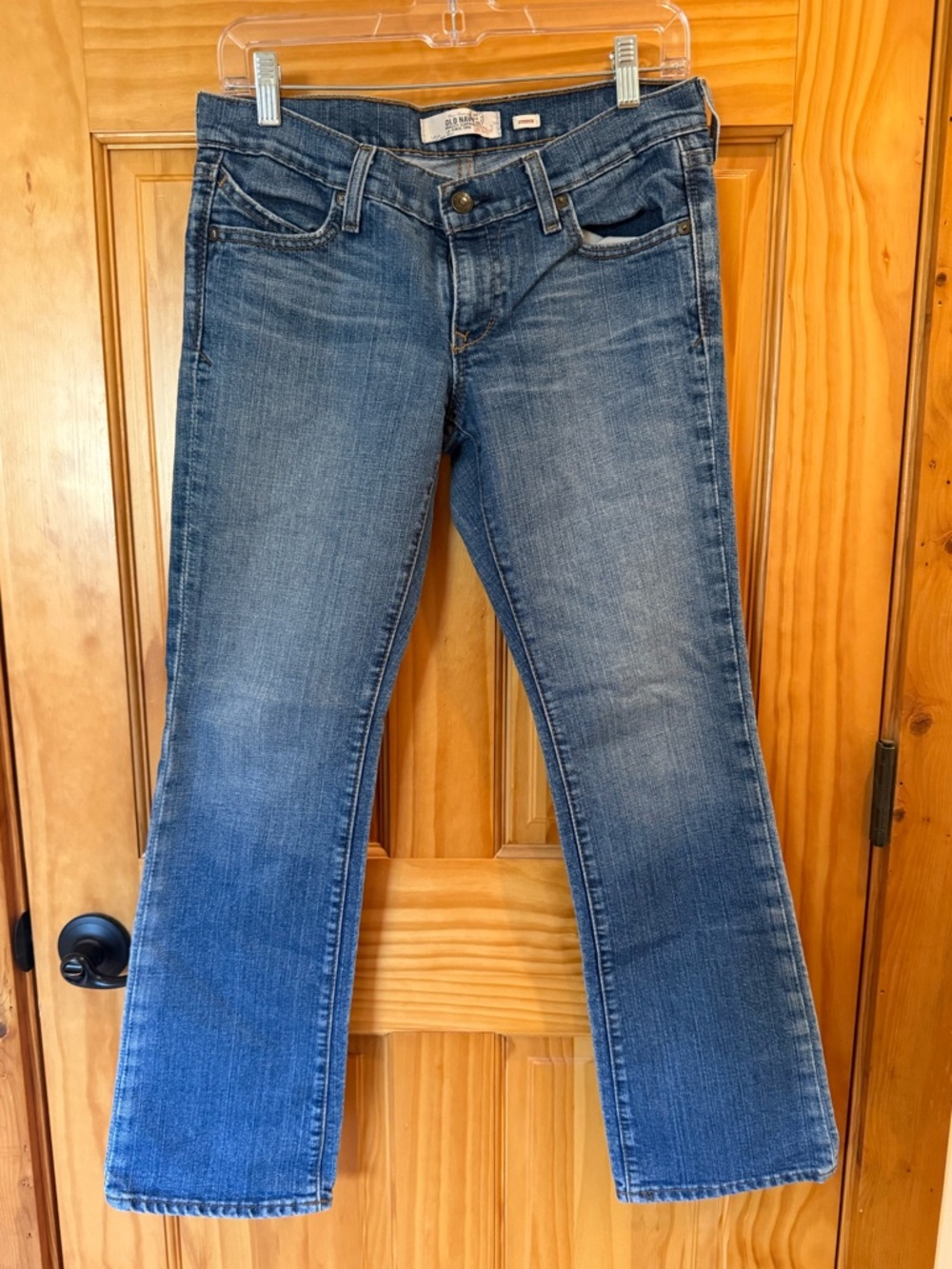 Vintage Old Navy Ultra Low Waist Boot Cut Jeans Size 4Short